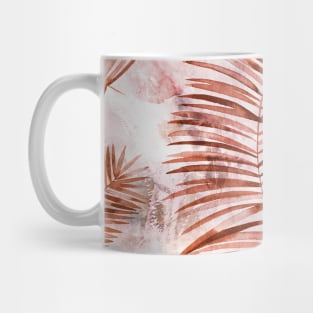 Watery palms Copper pink Mug